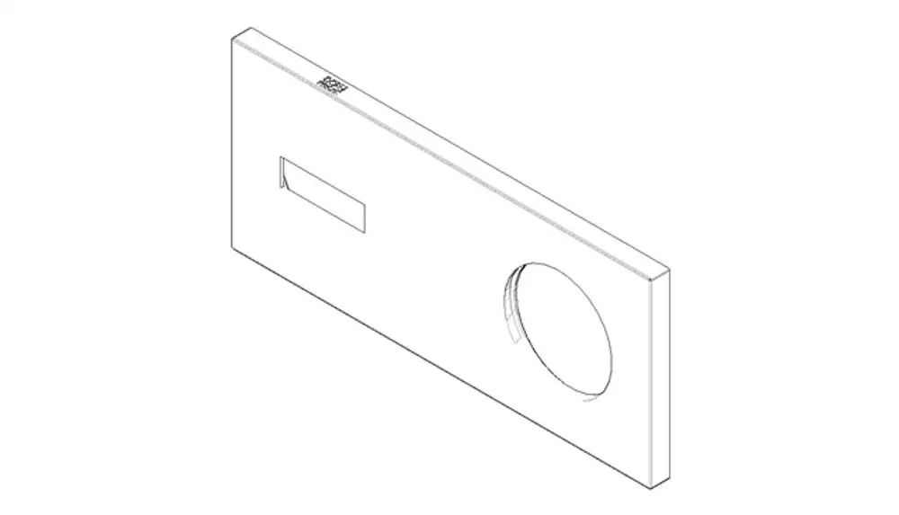 DORNBRACHT Abdeckung Wand ERSATZTEILE 091101060 178 x 78 x 8,50 mm Chrom, 091101060-00 Galeriebild 1